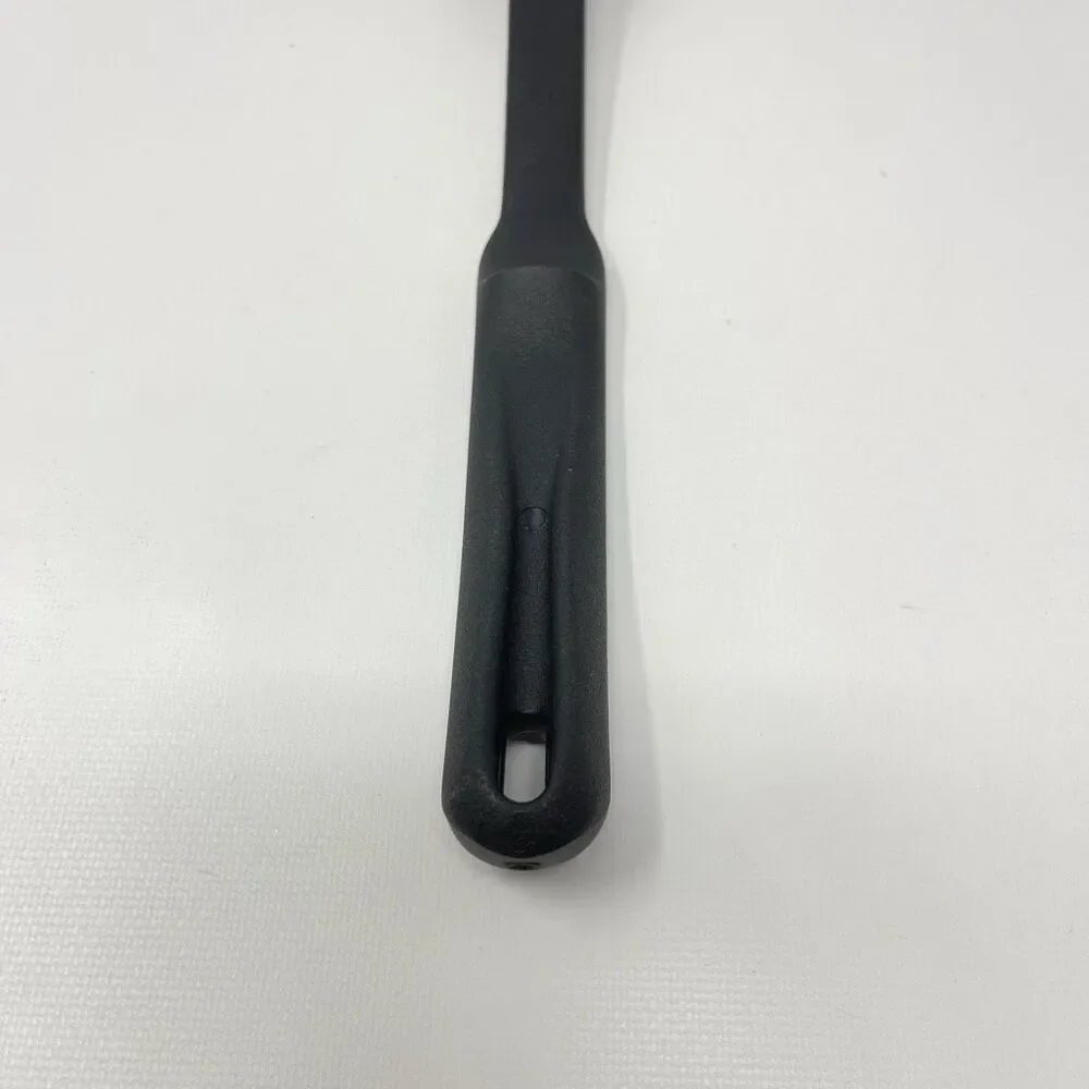 Pampered Chef Kitchen Utensil Black Slotted Serving Cooking Spoon Vintage
